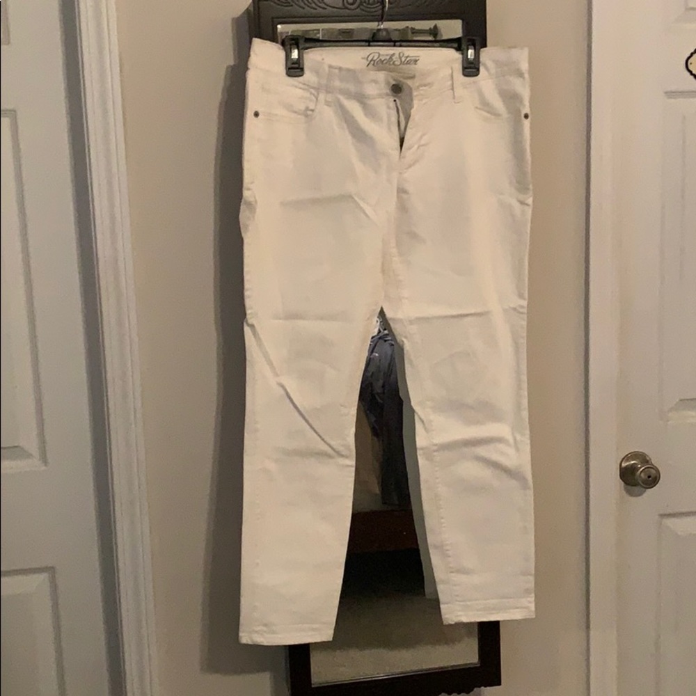 Old Navy Rockstar white pants